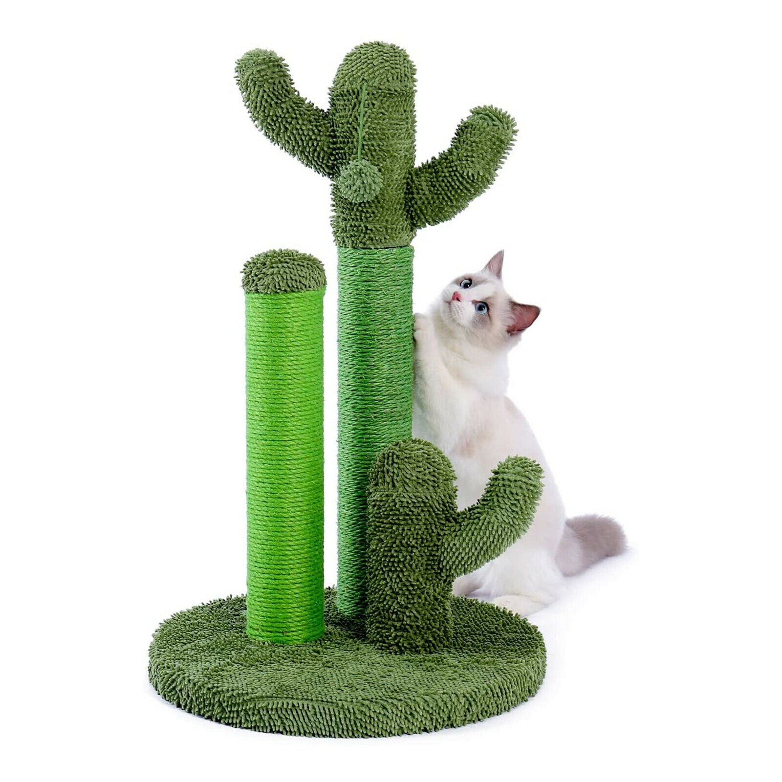 Cat Scratching Post Fresh Green Sisal Rope Wrapped Pole Scratcher Poles