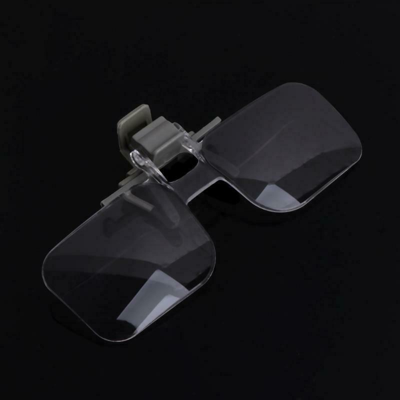 2X Glasses Style Magnifier Magnifying Glass with Clip For Reading