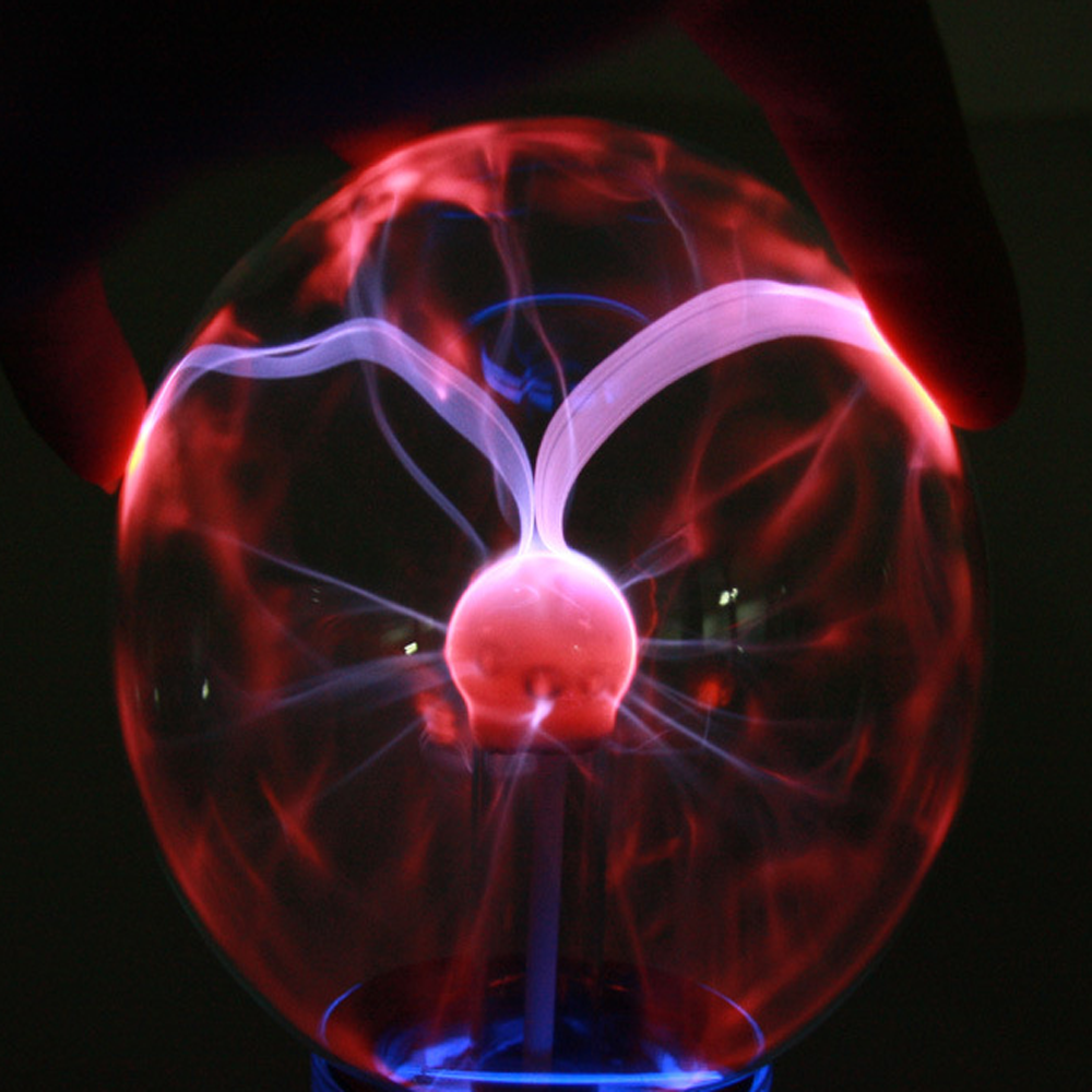 US Glass Magic Plasma Ball Light Large Table Lights Sphere Night Lamp Touch Toys