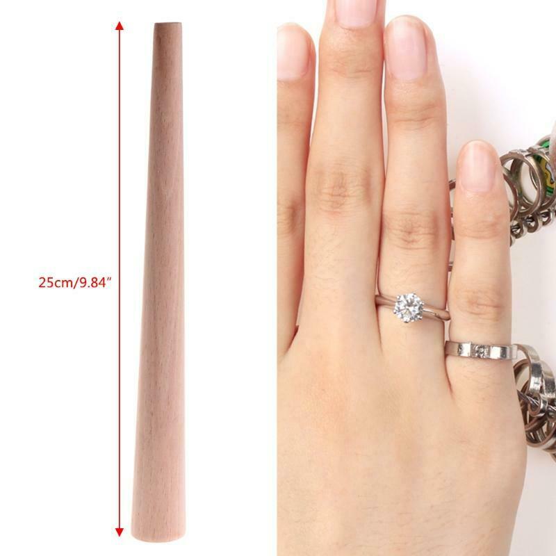 Tapered Mandrel Wood Ring Stick Making Different Sizes Tools Jewelry Equipments