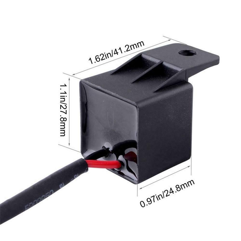 Waterproof 2 Pin LED Flasher Relay Motorcycle Motorbike Turn Signal Indicator