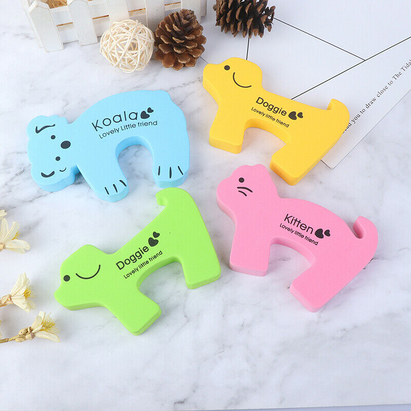 6x Baby Safety Animal Foam Door Jammer Guard Finger Protector Stoppers Ho.l8