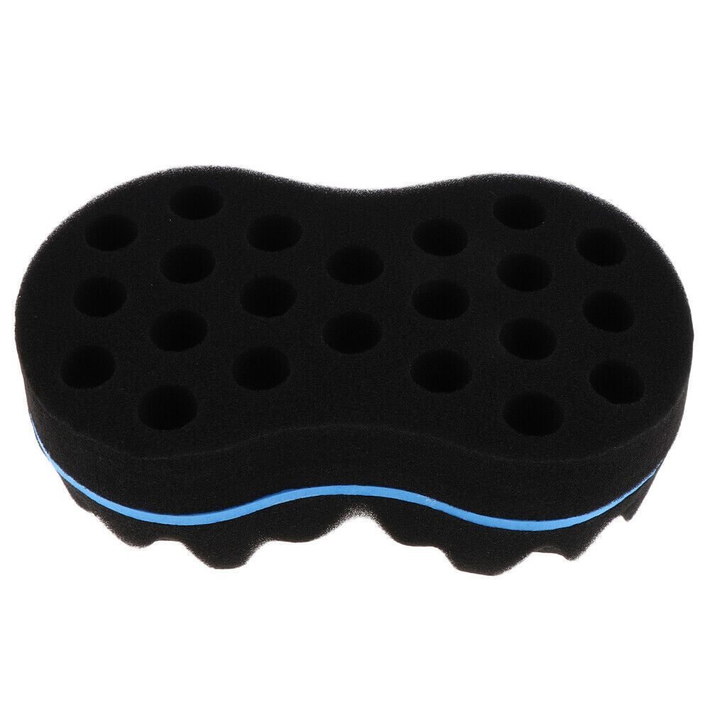 Curl Barber Twist Sponge Large Holes Hair Brush Double Sided Sponge Locking