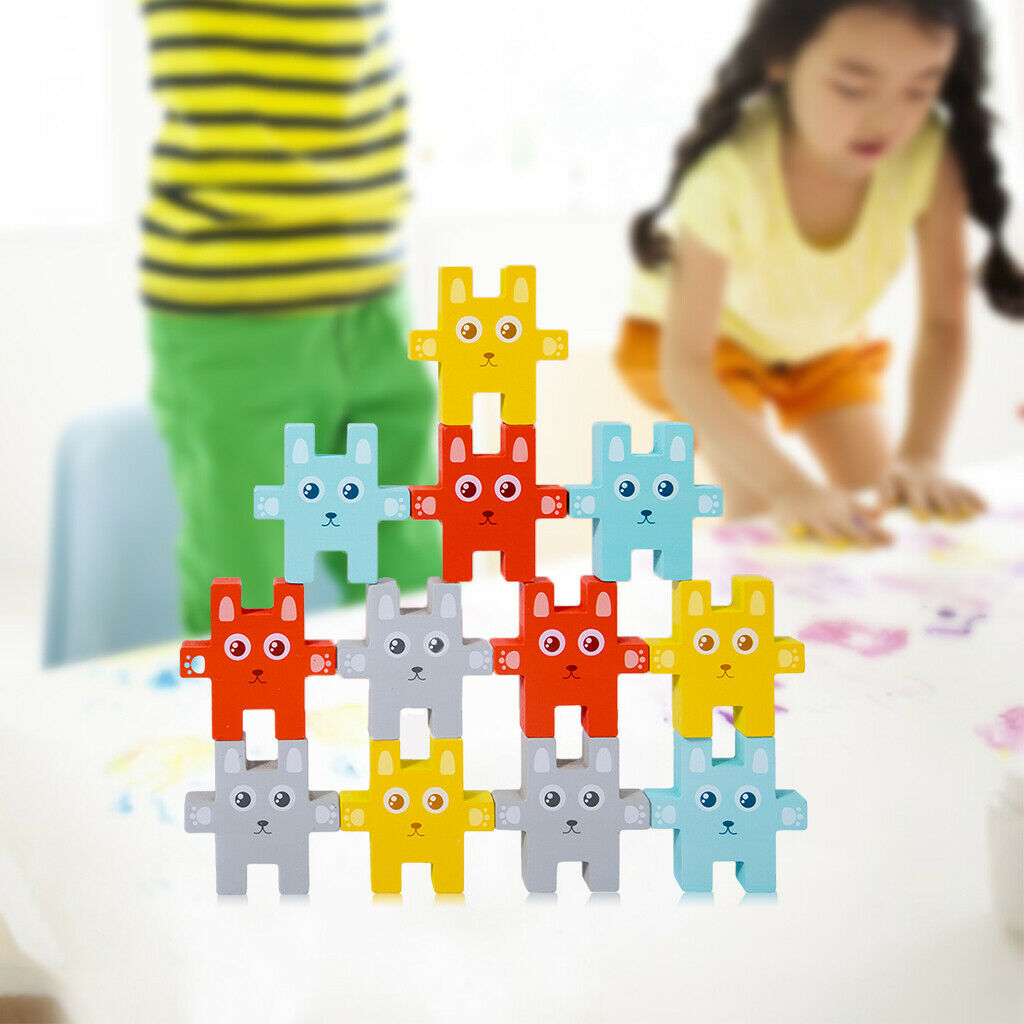 Cute Rabbit Building Block Stacked Playset Cultivate Concentration Playful