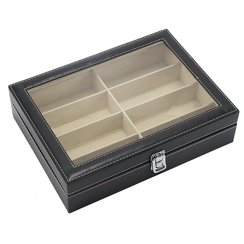 8-Grid Eye Glasses Case Eyewear Sunglasse Storage Box Holder Organizer Eye GS7X5