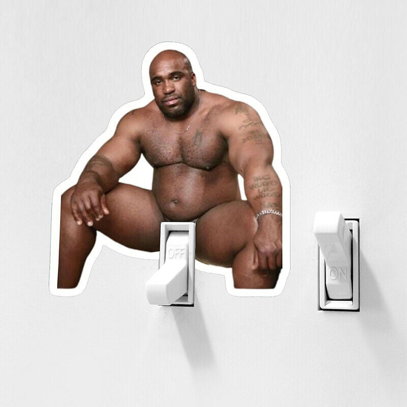 Fun creative Barry wood character spoof stickers bathroom wall home decoratiBDA
