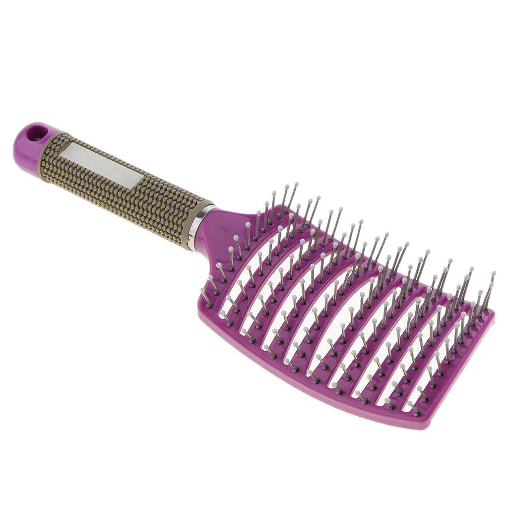 3pcs Curved Vented Styling Hair Brush, Detangling Long Thick Curly Hair Massage