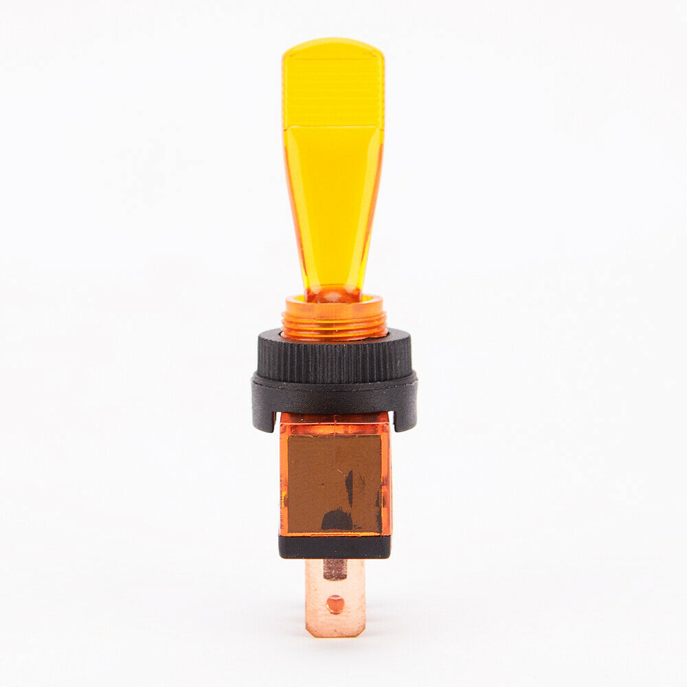 4 Pieces Blue/Red/Green/Orange 12V 20A LED Light Rocker Toggle Switch On/Off