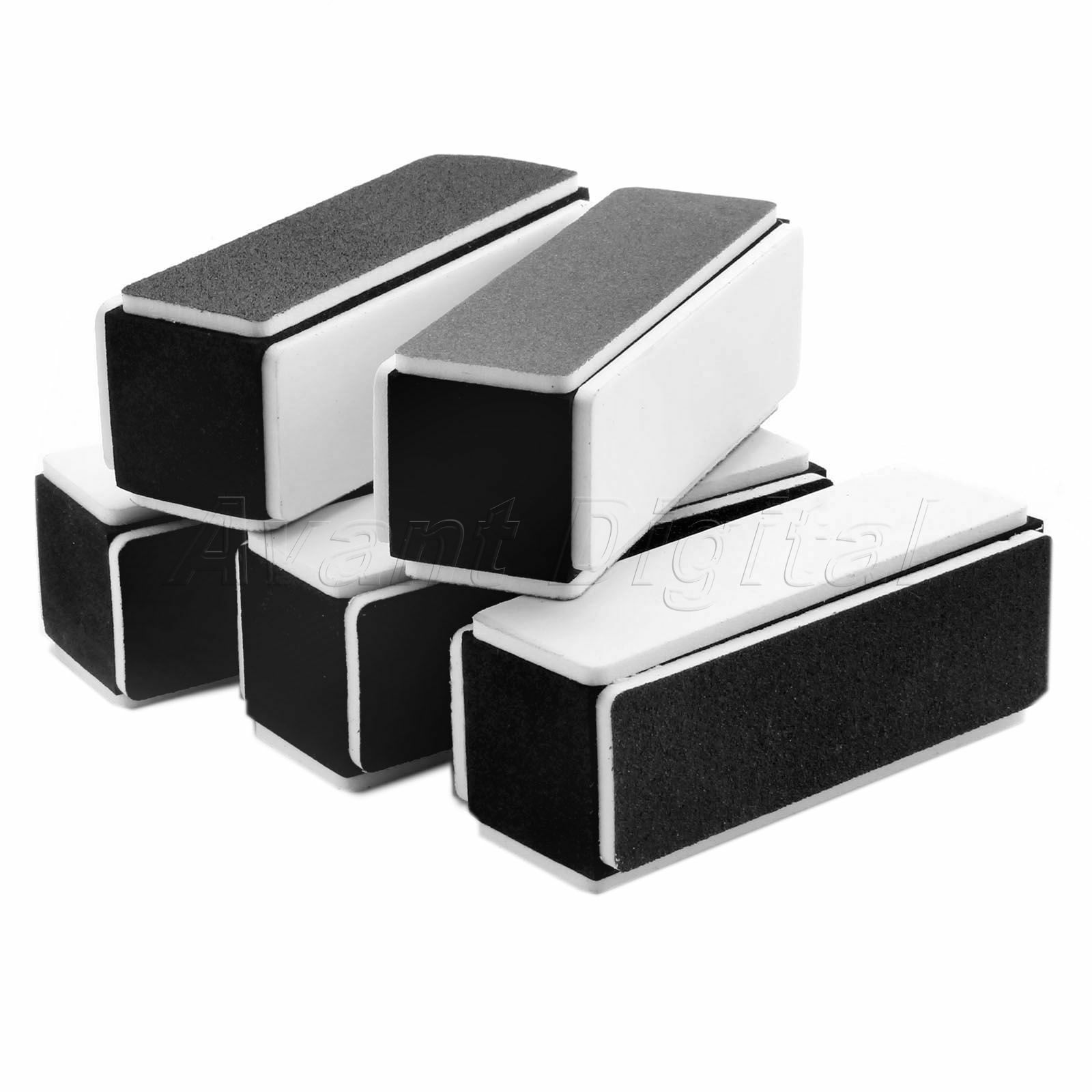 5X 90mm*35mm Sanding Polishing Buffers 4Way Sponge Buffers Polishing Block Grit