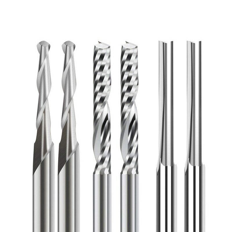 End Mill Engraving Bits Set 15Pcs CNC Router Bits for Woodworking Acrylic CuttU8