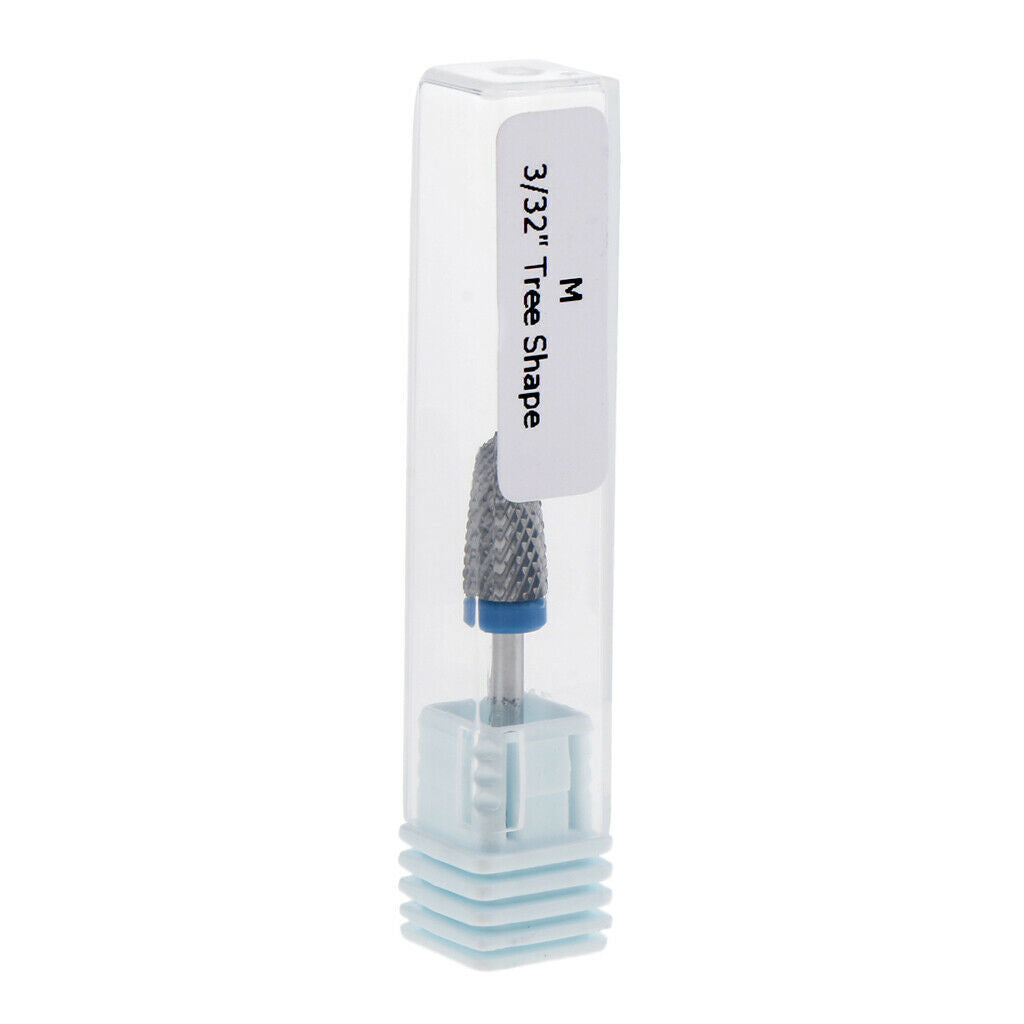 Tungsten Steel Nail Art Burr File Polishing Head Electric Drill Bit Grinding