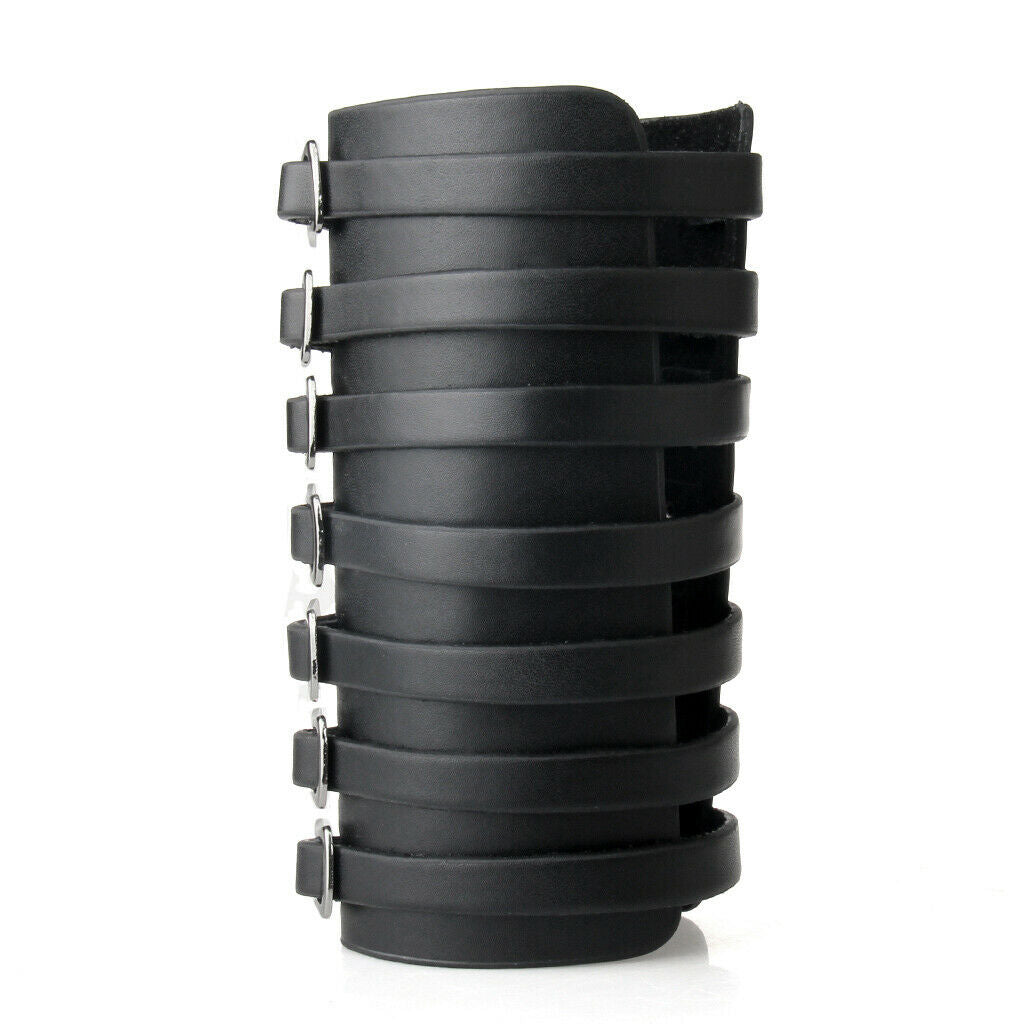 Punk Cool Men Women Wide Leather Belt Bracelet Cuff