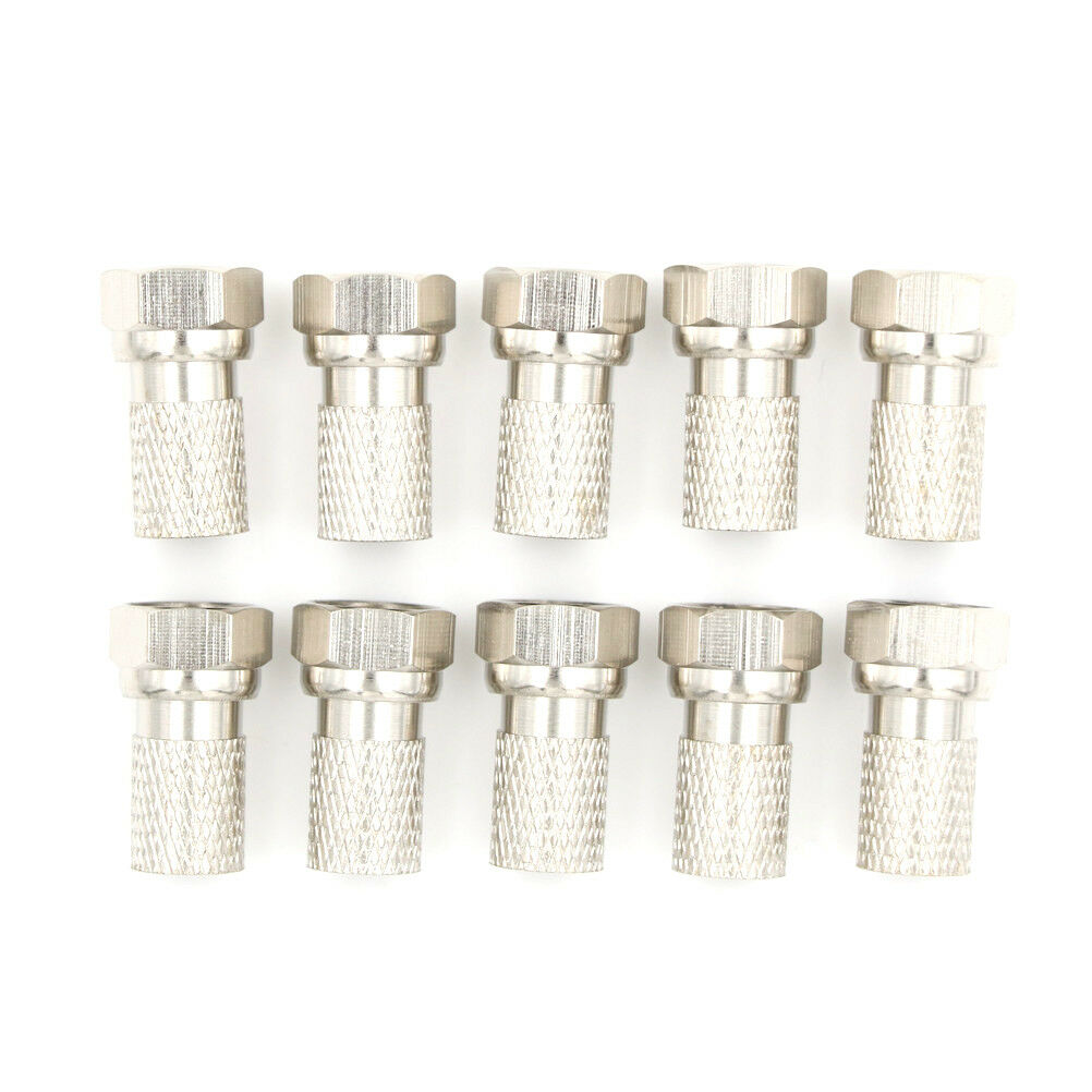 10X RG6 F Plug Connector Satellite Virgin SKY TV Screw Twist Coax Cable Ae.l8