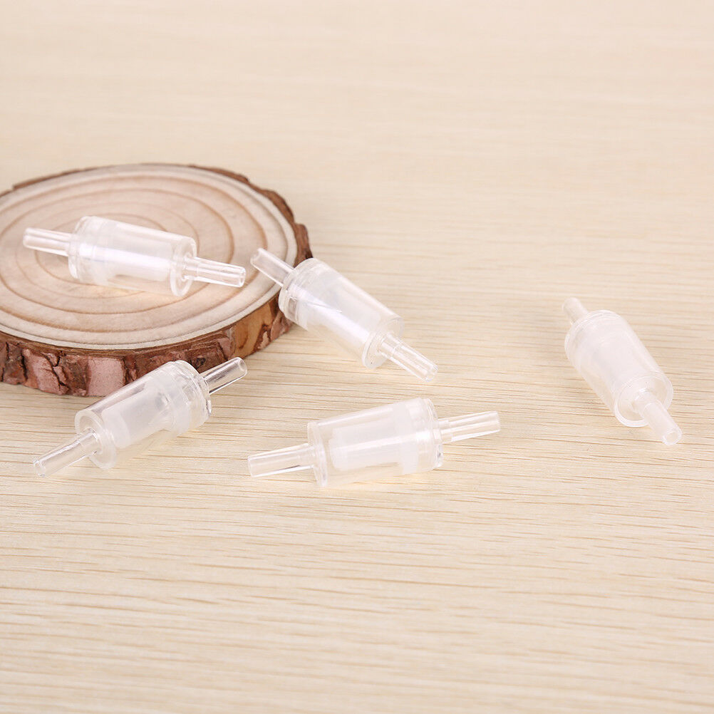 5X Aquarium Fish Tank Plastic Non Return Check Valve One Way Air Pumps Fil.l8