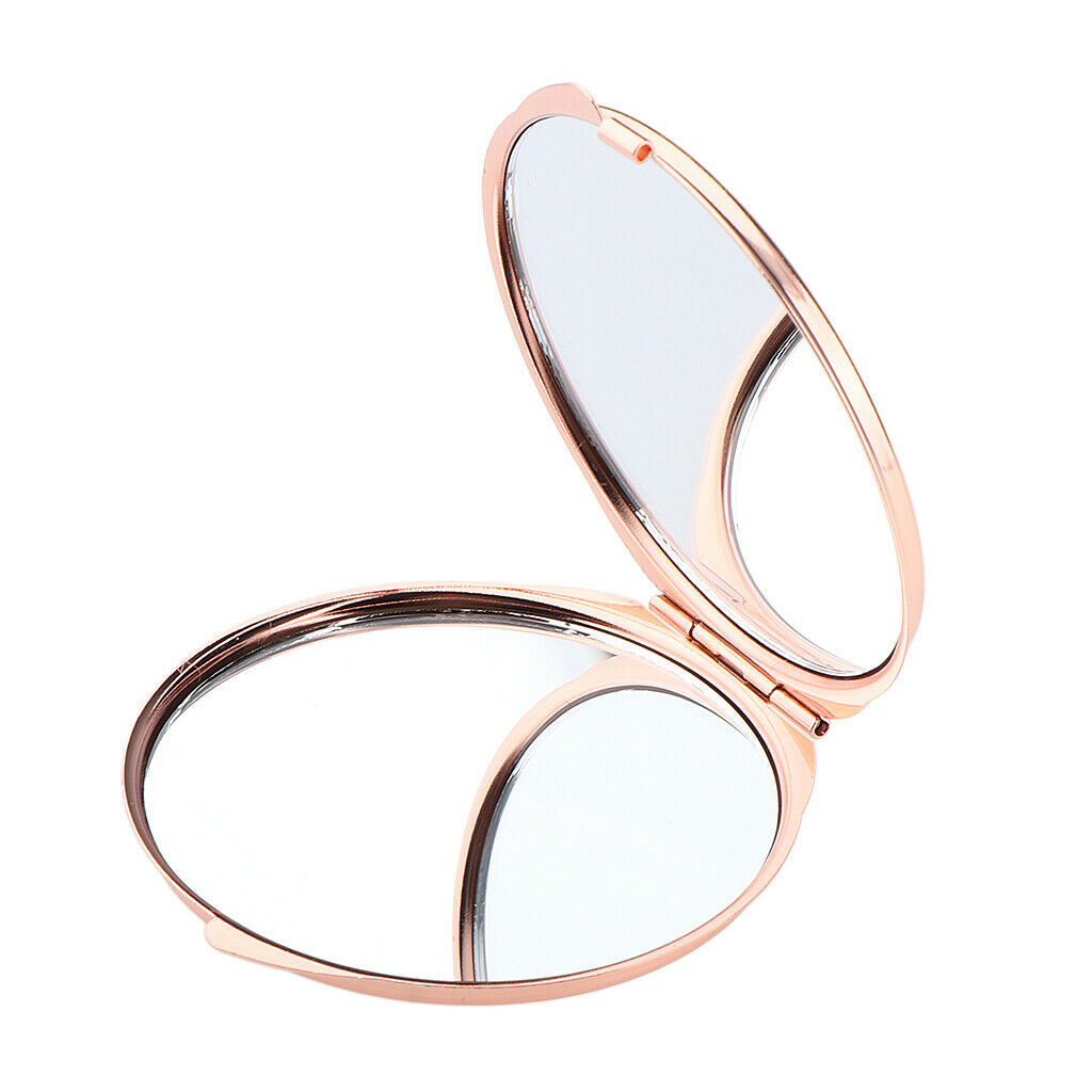 2 Sizes Of Dual Side Makeup Mirrors, Compact Cosmetic Round Pocket Purse Hand