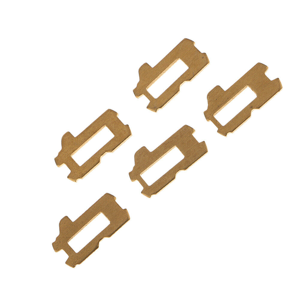 5 Pieces Car Lock Reed Key Cylinder Gasket Plate Kit w/ Spring for Mazda