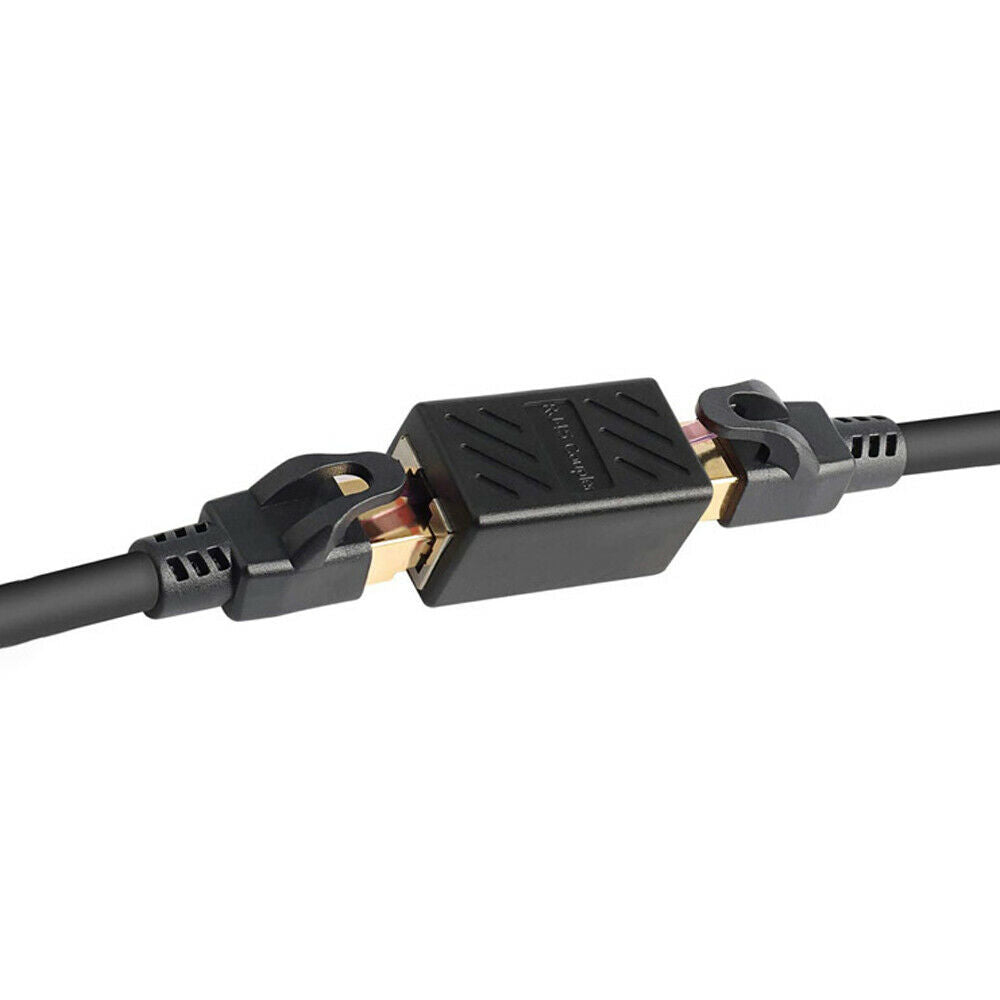 RJ45 Ethernet Coupler Adapter Connector Joiner Cable Extender For Cat 7 6 5 E zj