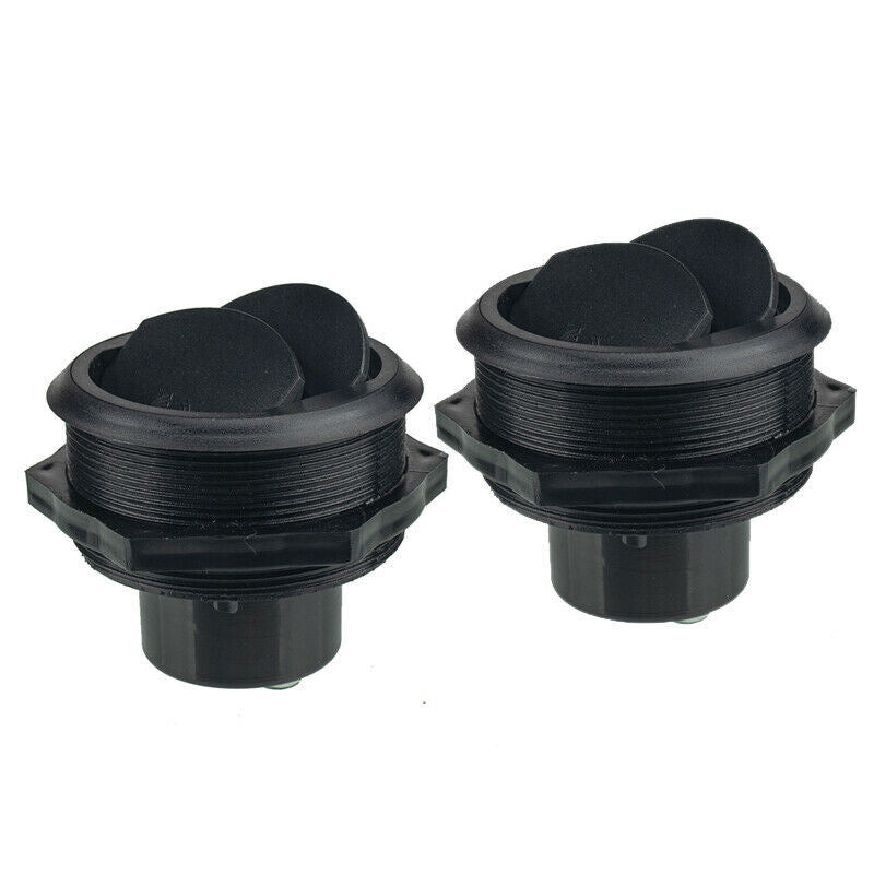 2PCS 46MM Connect Vent Air Outlet Rotating Round Ceiling Car RV Bus Trailer A/C