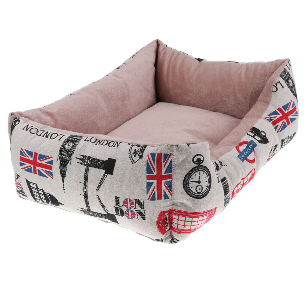 Washable Short Plush Cotton Dog Sofa Nest Kennel Sleep Bed  Car printing