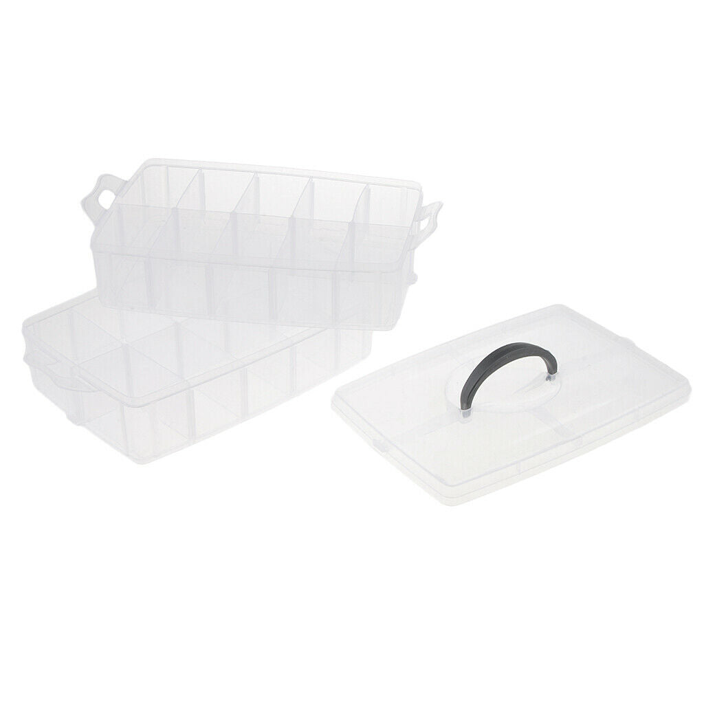 Ring,Jewelry,Necklace,Bracelet Storage Box  Dismountable 20 Grid Case White