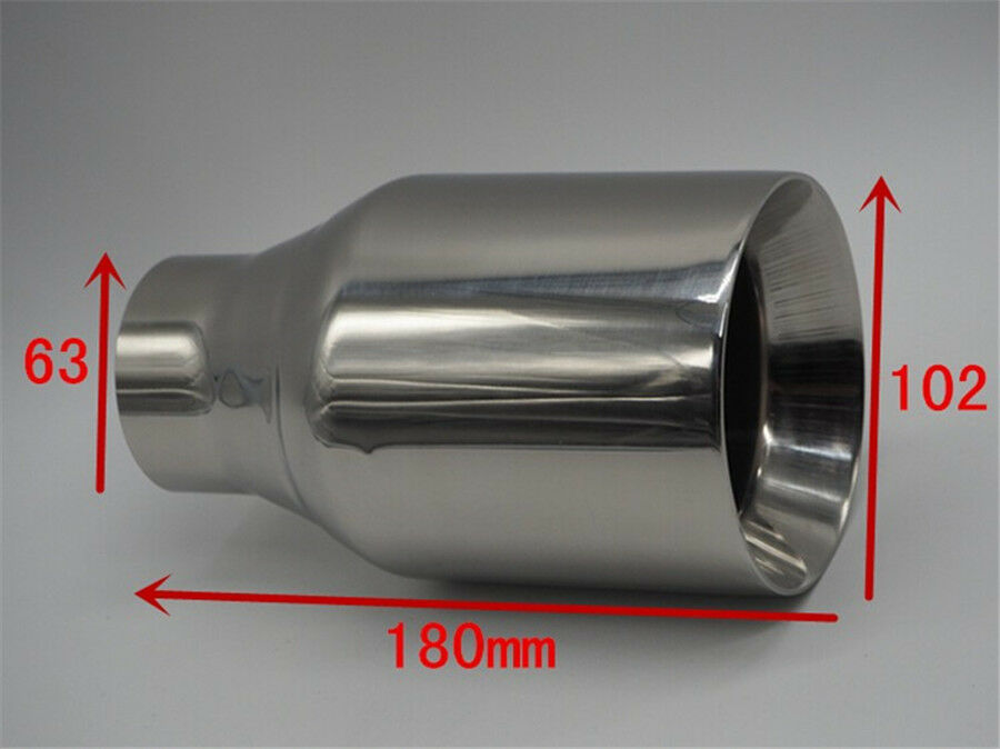 Edition Chrome stainless steel universal exhaust system end pipe car exhaust tip