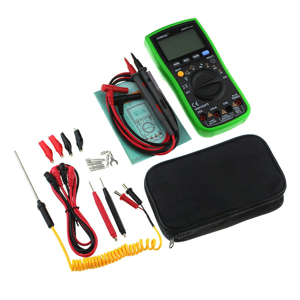 19999 Counts ohmmeter digital multimeter voltmeter for low battery voltage