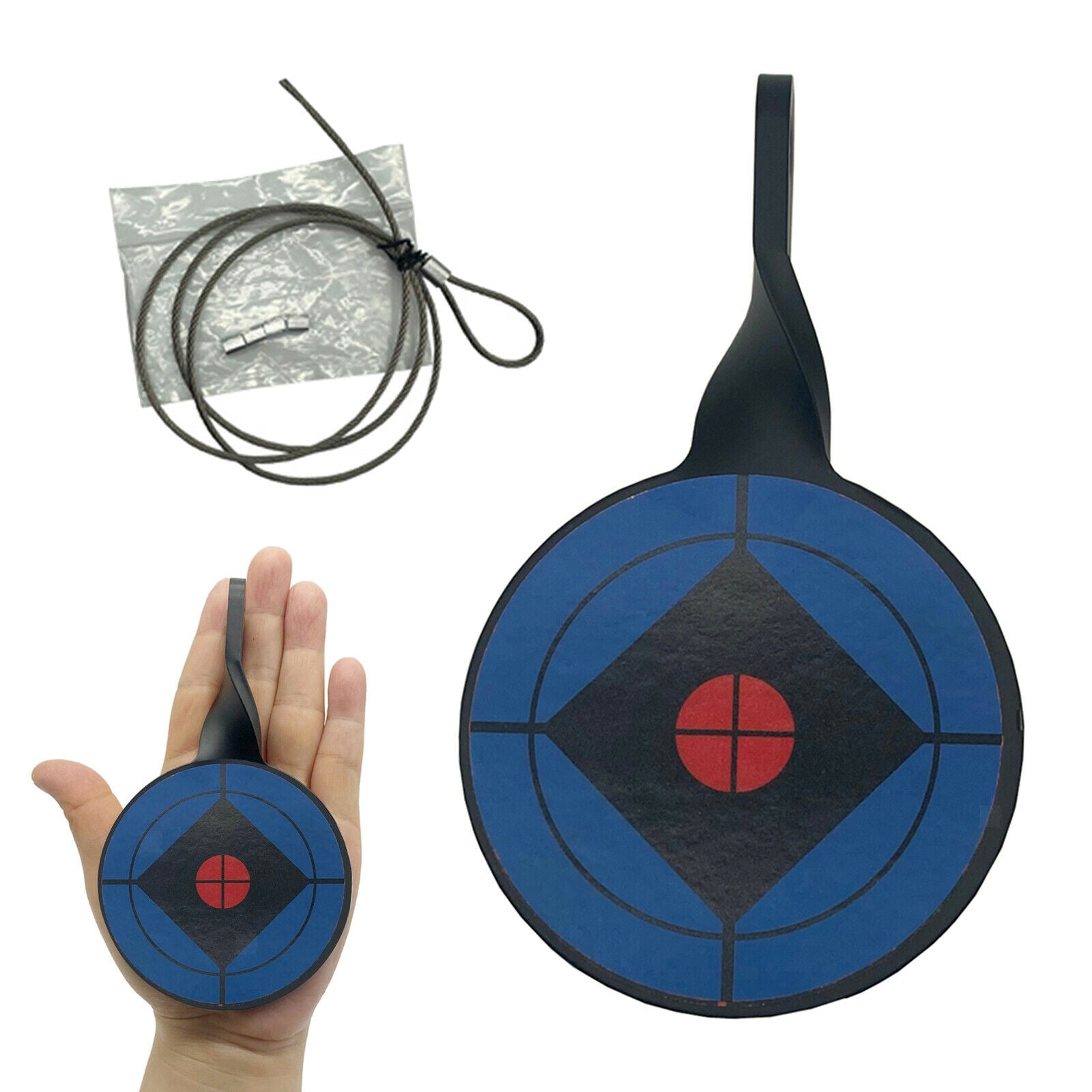 3.15 Inch Air Gun Hanging Shooting Target with 10 Target Paper Accessories