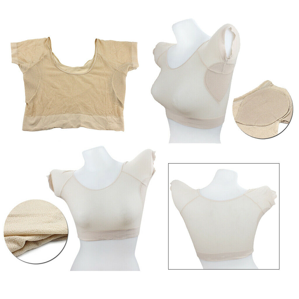 2x Yoga Vest Underarm Sweat  Pad Armpit Sweat