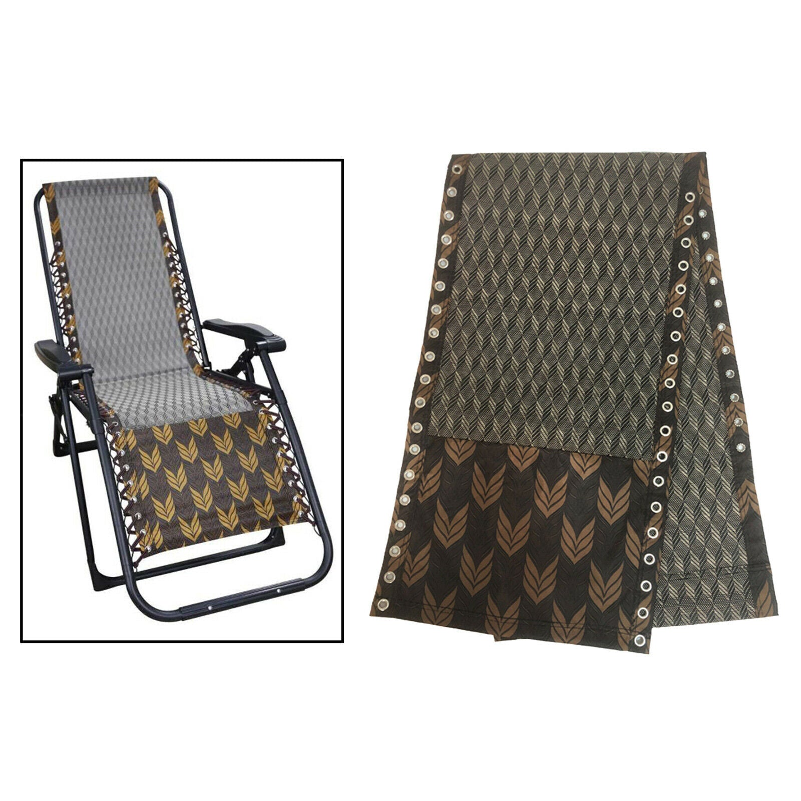 Replacement Fabric for Folding Sling Chairs  Chair Outdoor Lawn diamond splicing