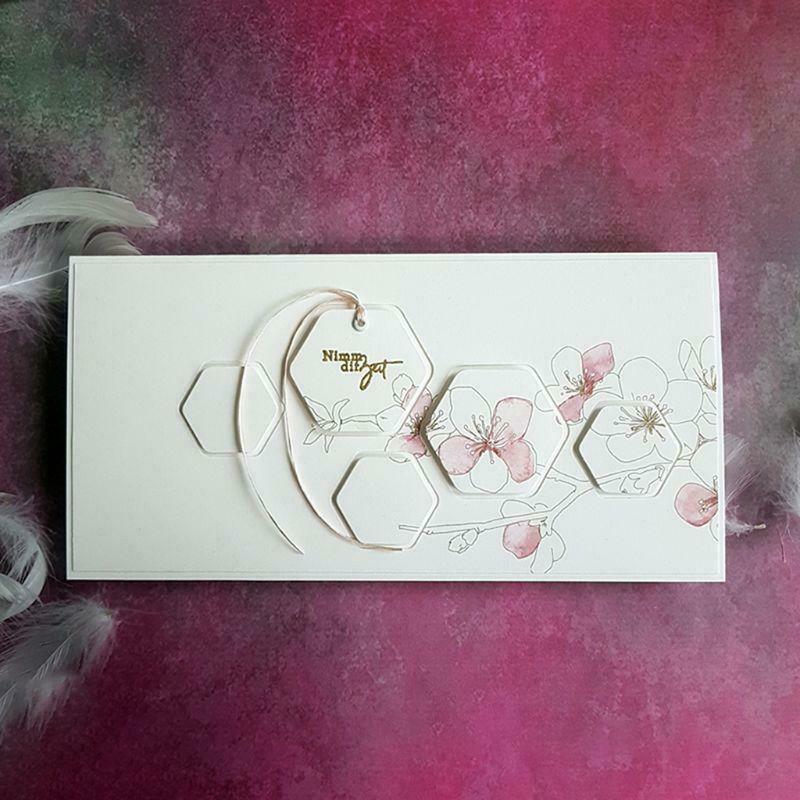 Polygon Frame Metal Cutting Dies Stencil DIY Scrapbooking Album Stamp Paper Card