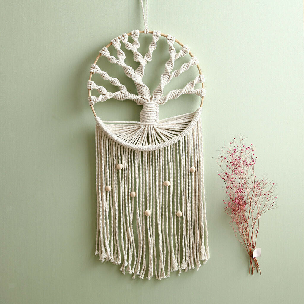 Cotton Macrame Dream Catcher Tree of Life Dreamcatcher Entryway Kids Nursery