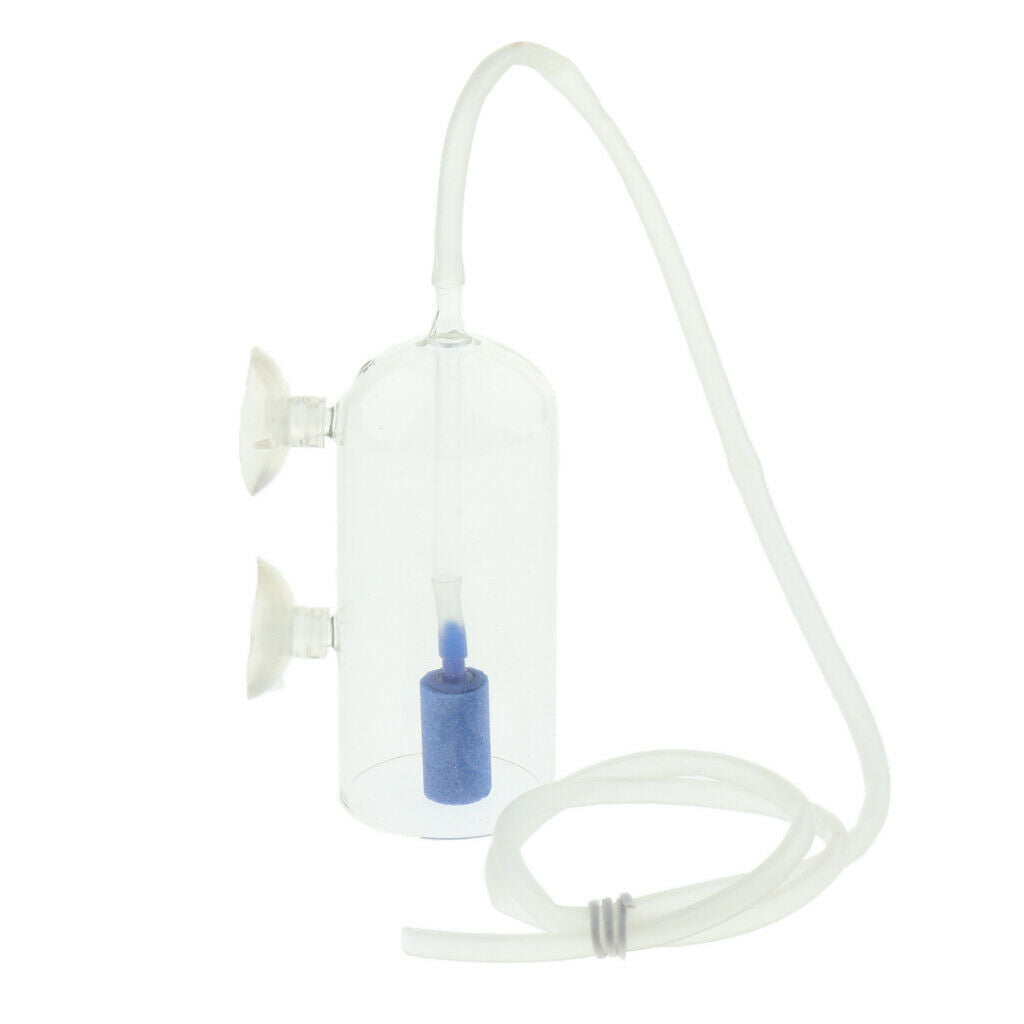 Co2 Diffuser Glass CO2 Plant Atomizer Diffuser with Bubble Counter for Aquarium