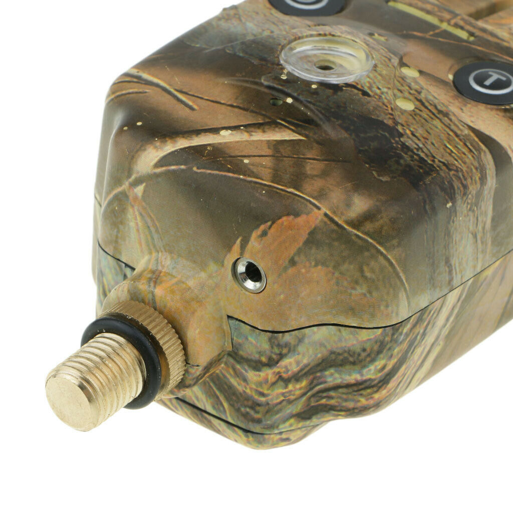 Fishing Bite Alarm Indicator Sound Light Alert Fishing Rod Holder Camouflage