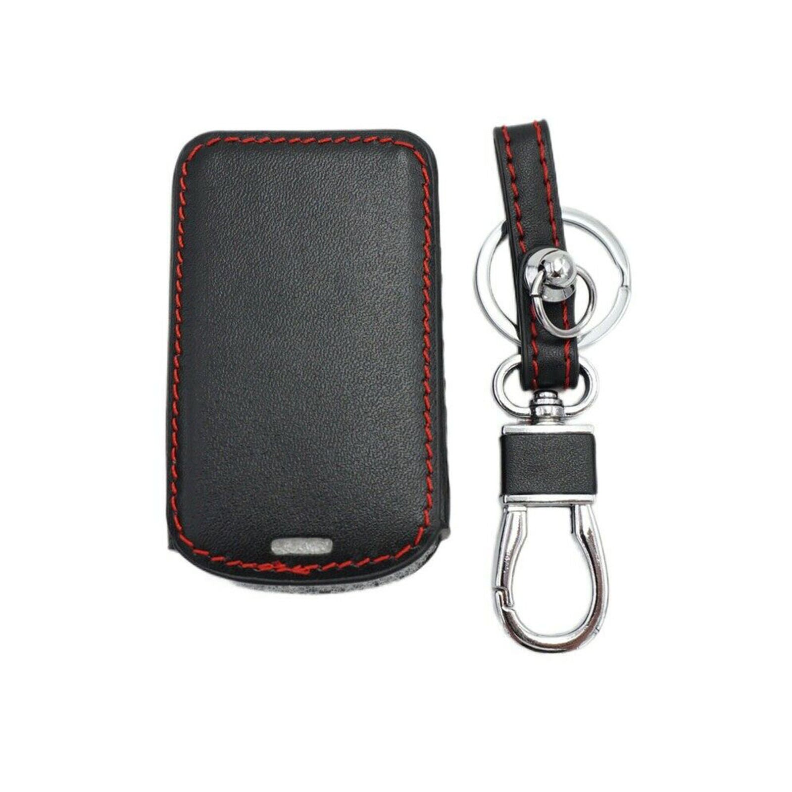 Black Leather 4 Buttons Key Cover Chain For Mazda 3 6 CX4 CX5 CX8 CX9 CX-30
