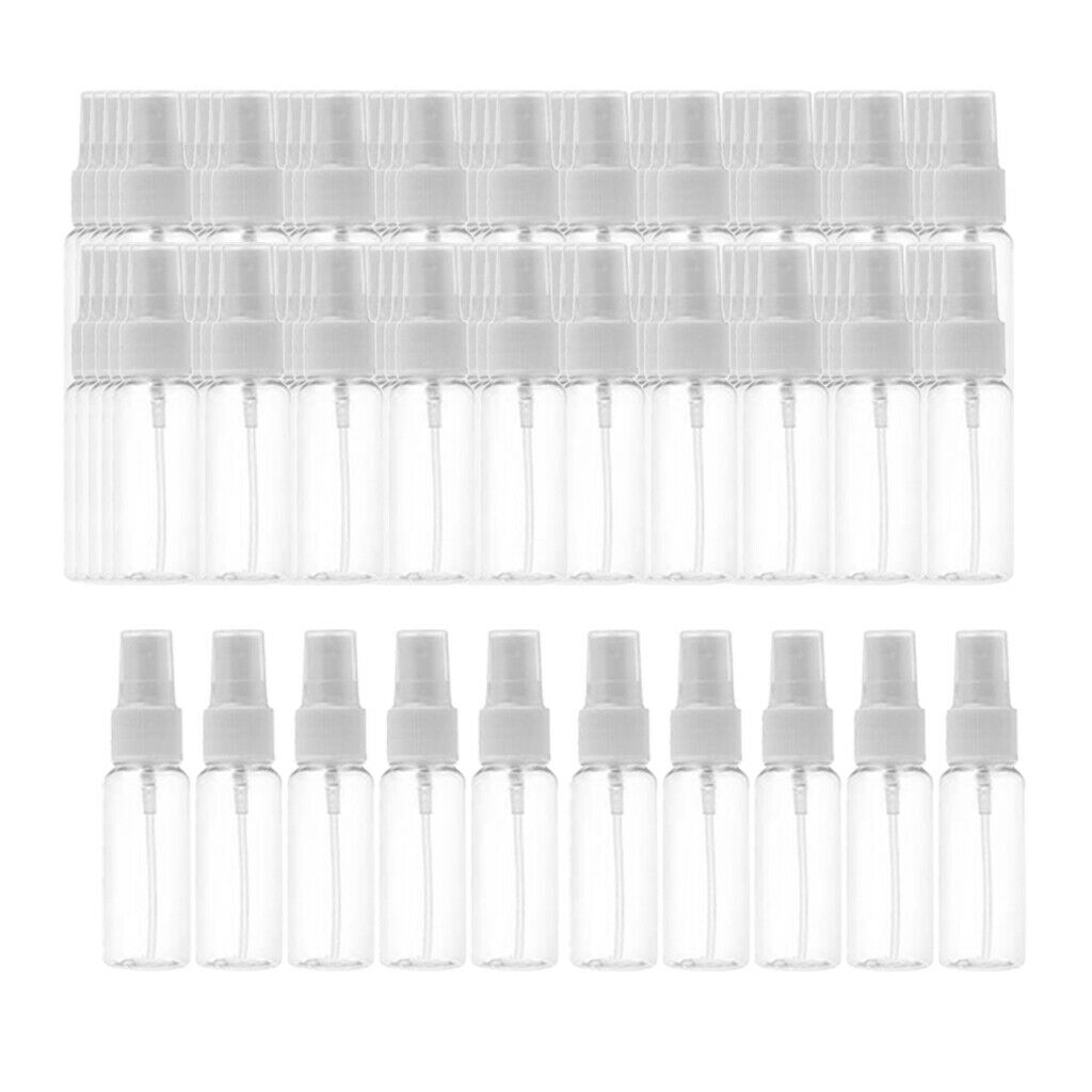 100Pcs Mini Spray Refillable Sprayer Empty Cosmetic Bottles Pump Reusable