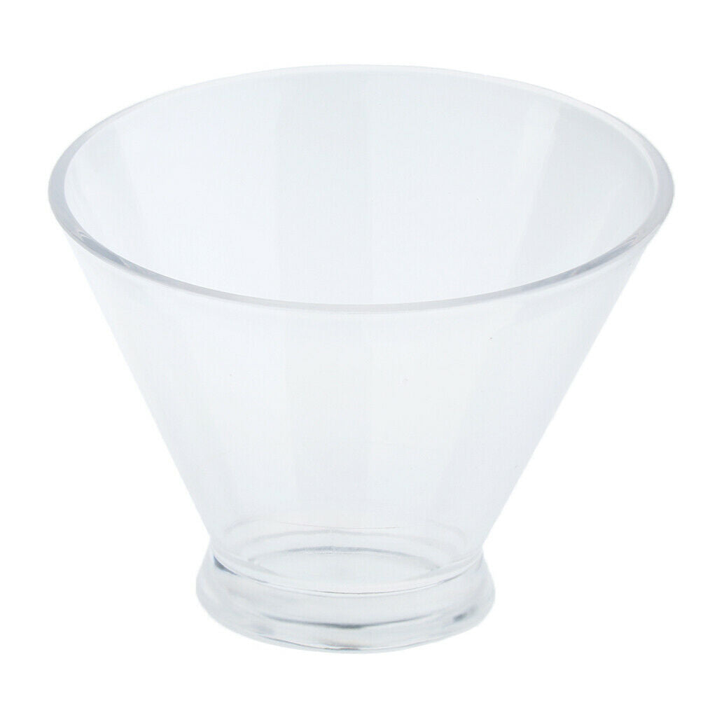 Clear Oblique Acrylic Vegetable Fruit Salad Serving Bowl KTV Restaurant L