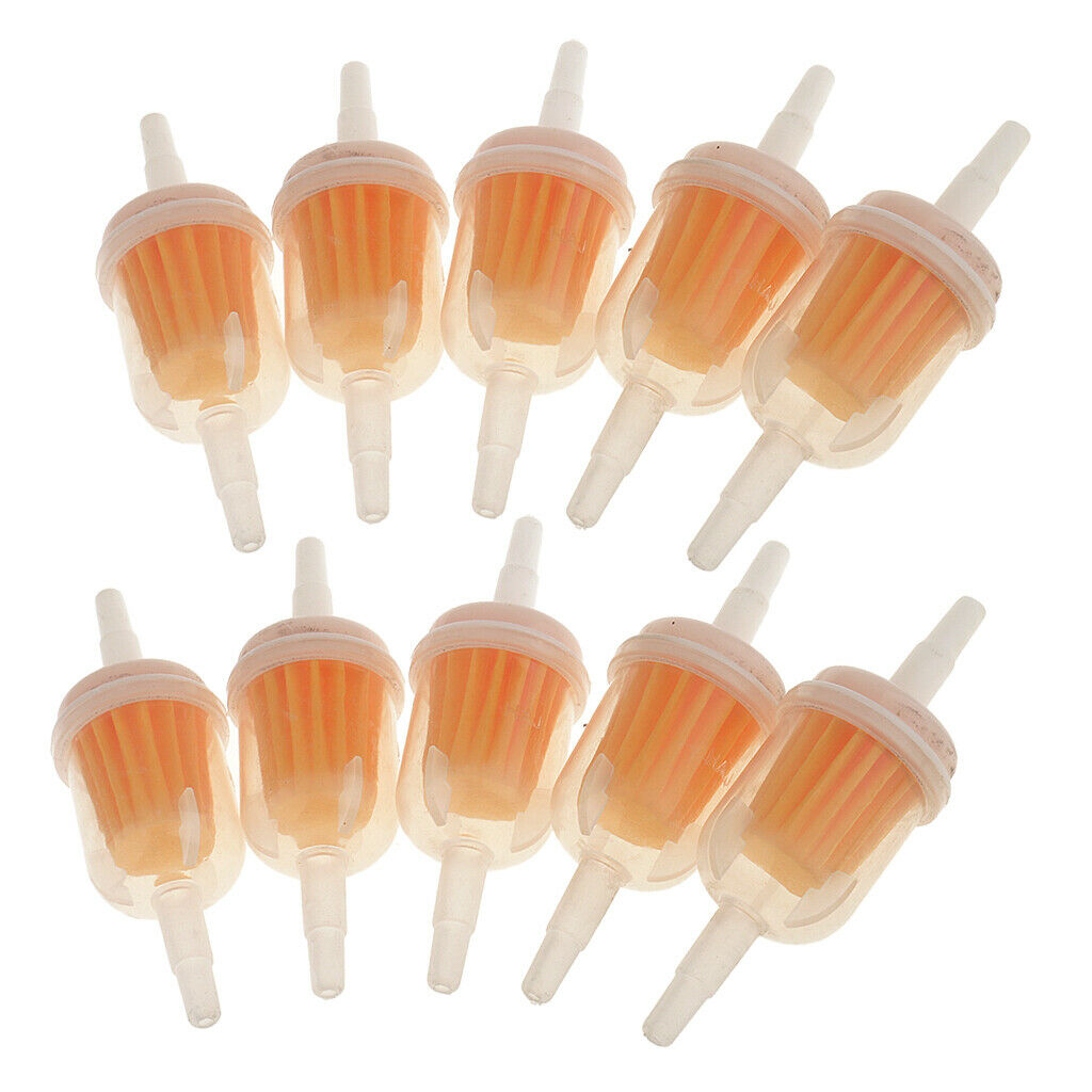 10 Pieces Inline Fuel Filter 1/4'' 5/16'' 6mm & 8mm  High Performance