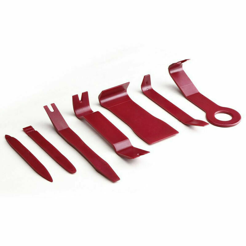 7 Pcs Nylon Car Door Trim Moulding Panel Audio Dash Install Removal Pry Tool Kit