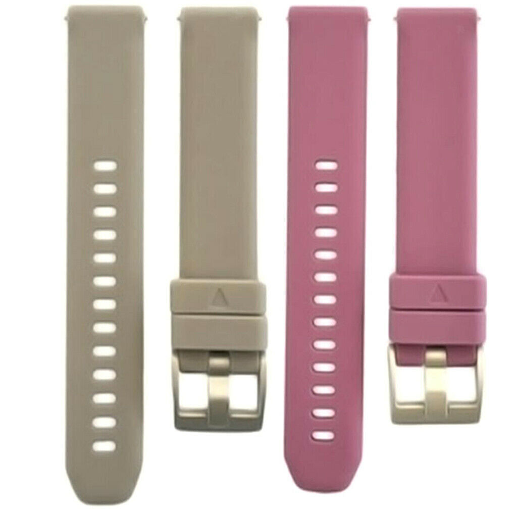 2 Pieces 20mm Silicone Watch Band Quick Release Strap Replacement