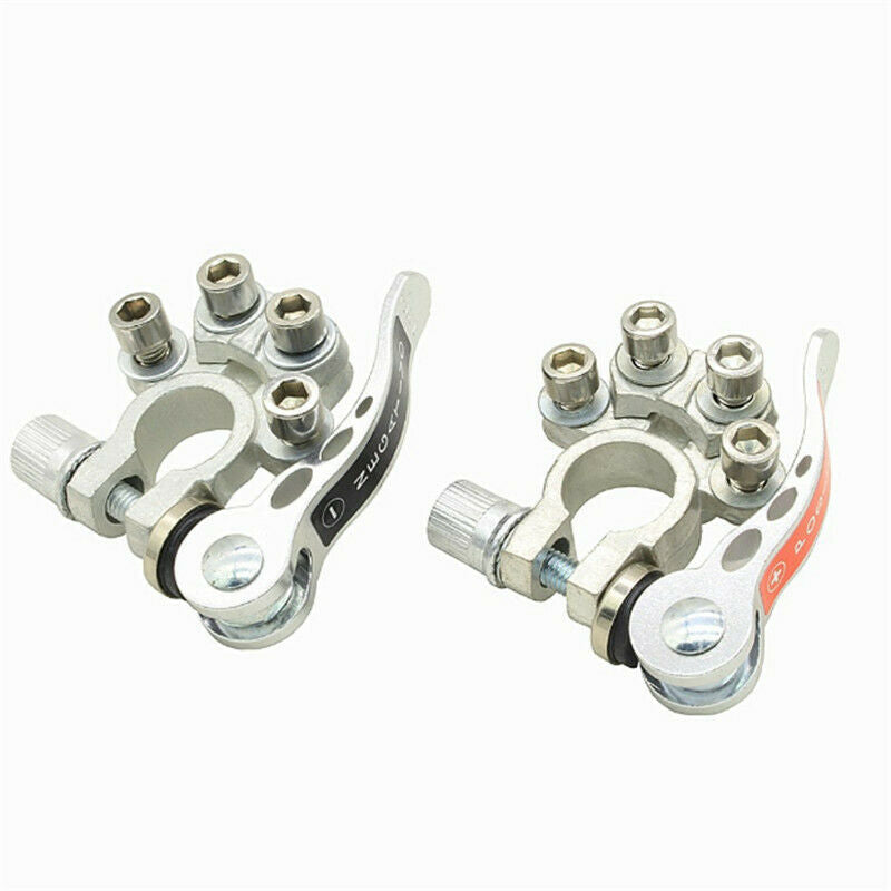 2Pcs/Set Battery Terminal Connector Clamp Quick Release Adjust Disconnect