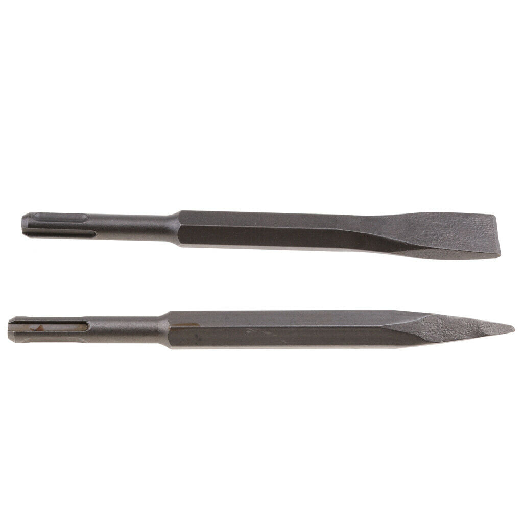 Flat  Round Handle Electric Hammer Walls Granite Steel High Resistance Gray