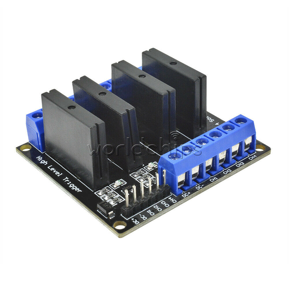 5V 4 Channel SSR Solid State Relay Module With fuse for Arduino uno MEGA2560 R3