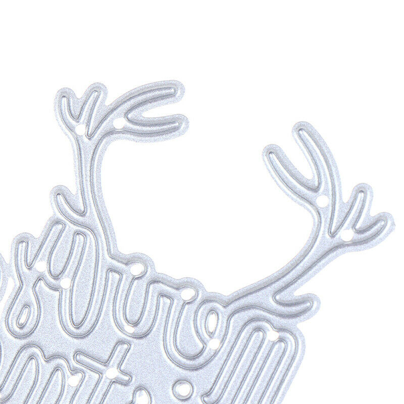 Merry Christmas Metal Cutting Dies Stencils DIY Scrapbooking Album Paper Card Kt
