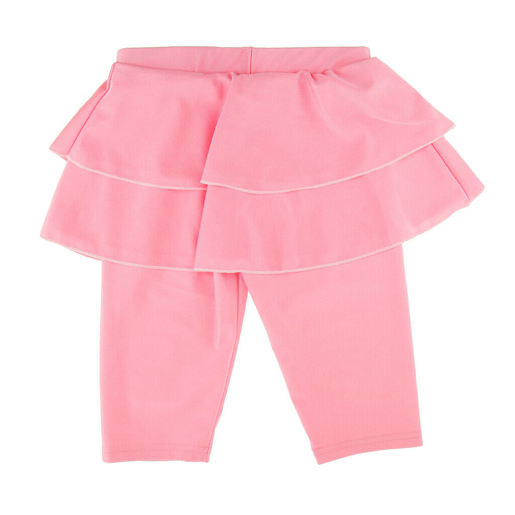 Muslim Kids Girls Modest Swimsuit Top Pant Islamic Arab Beachwear S Pink