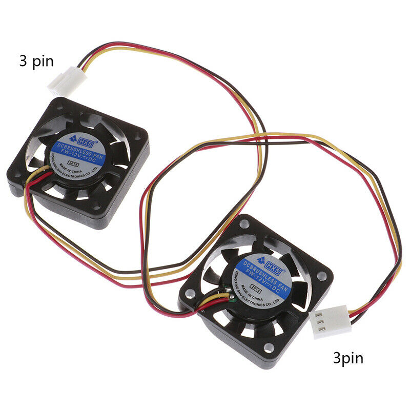 1PC 12V Mini Cooling Computer Fan - Small 40mm x 10mm DC Brushless 3-pin..l8