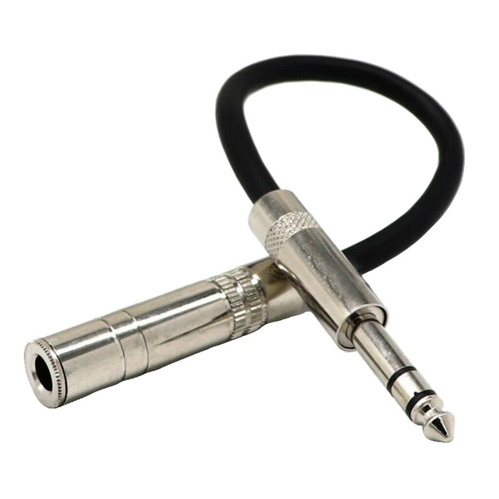 6.35mm Female to Male Plug Cable Adapter Extension Cable Cord Converter New