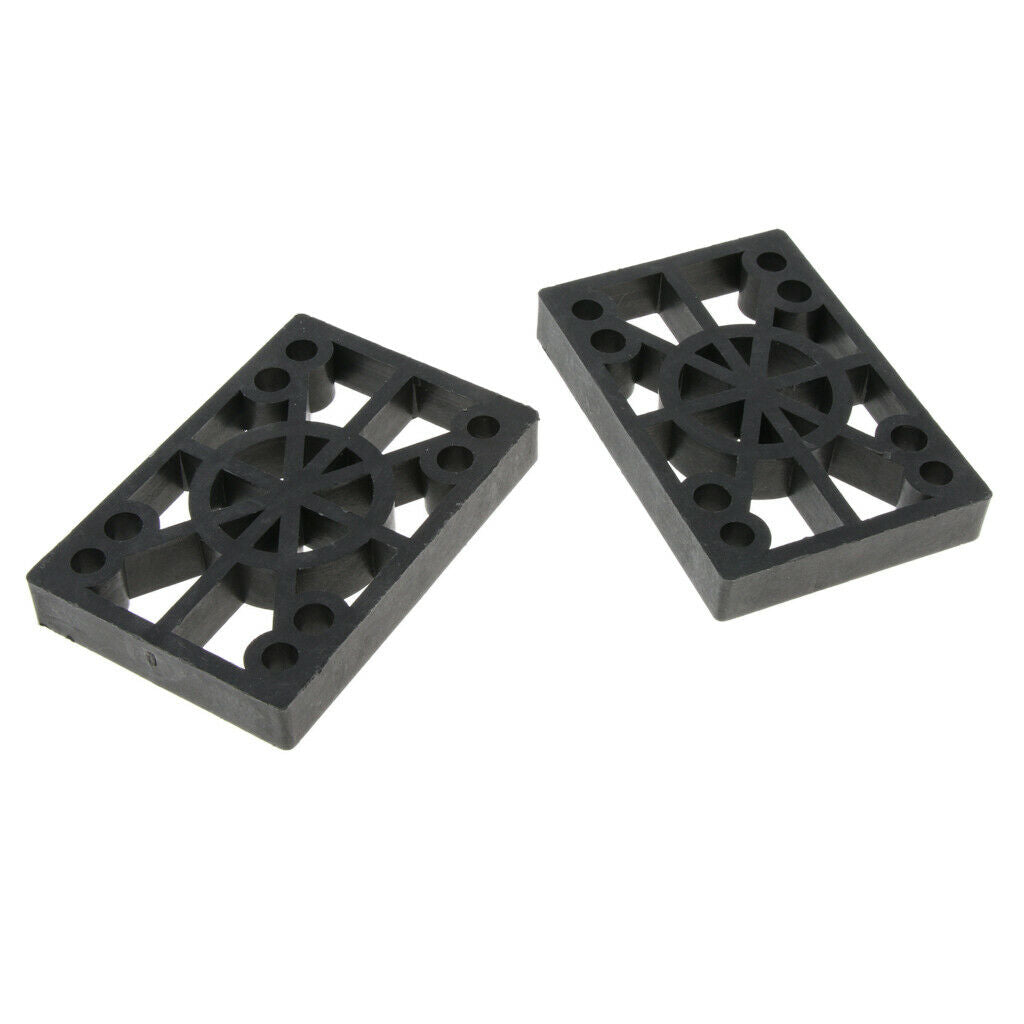 2 Pcs Skateboard Riser Pads Longboard Rise Pads, Soft Longboard Shockpads, 12mm,