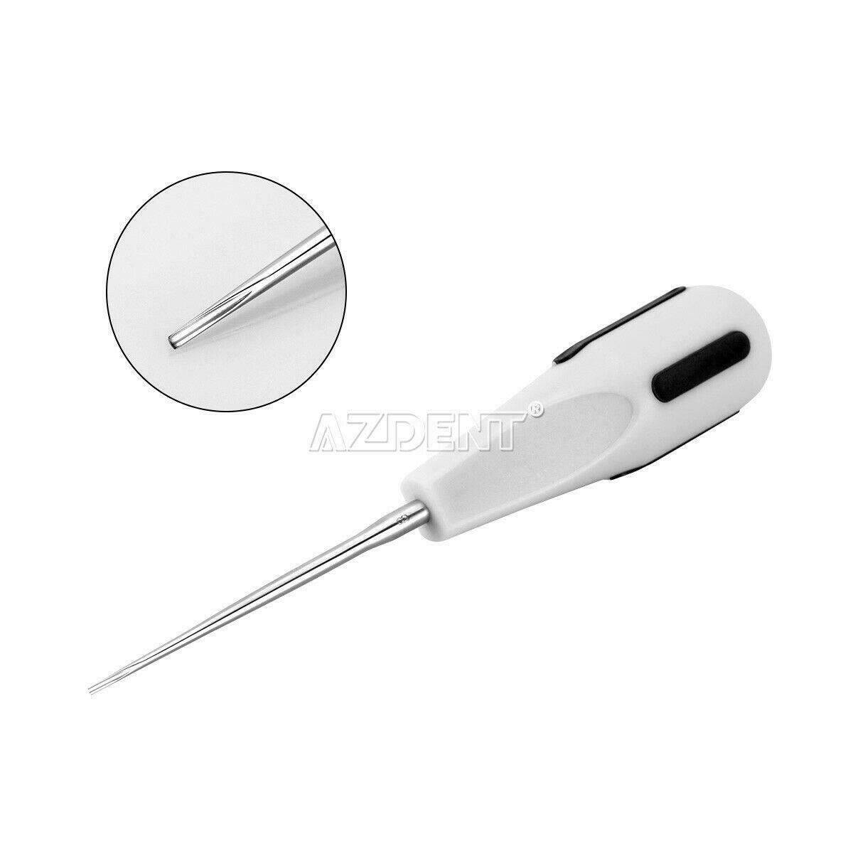 8Pcs Dental Luxating Lift Elevators Clareador Curved Root With Plastic Handle