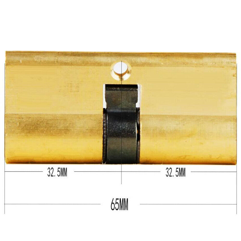 Anti-theft Door Key Security Copper Lock Cylinder Interior Brass Lock Core @