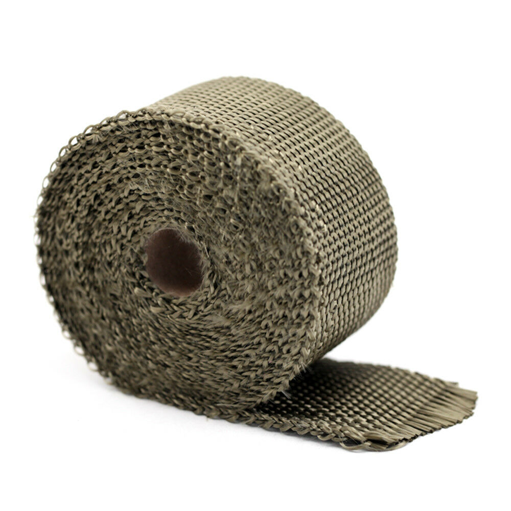 Fiberglass Exhaust Header Pipe Heat Wrap Insulation Shield Tape Cover Insulation